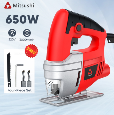 Mitsushi 650W Electric Jigsaw/Multifunctional Woodworking Pull Hand Saw