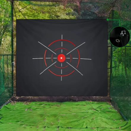 1pc Golf Hitting Cloth, Mercerized Velvet Swing Target Cloth, Impact-resistant, Durable, Flexible And Not Easy To Be Damaged, Easy To Install, Practice Net, Multi-functional Target Cloth For Golf Fans