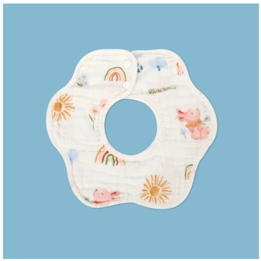 Einmilk Baby Bandana Dribble Bibs 360 Rotate Drool Bibs or Petal Bib Cotton Super Soft & Absorbent B29