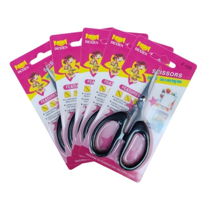 MiNi Scissors 100% Stainless Steel School Office Supplies Kids Sewing Kitchen Small Design Cover Set