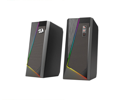 Redragon GS520 Anvil RGB Desktop Speakers 2.0 Channel PC Computer Stereo Speaker with 6 Colorful LED