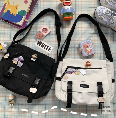 Mumu 2025 Korean Multiple Pockets Japanese Harajuku Cool Shoulder Bag Messenger Students Unisex Bags