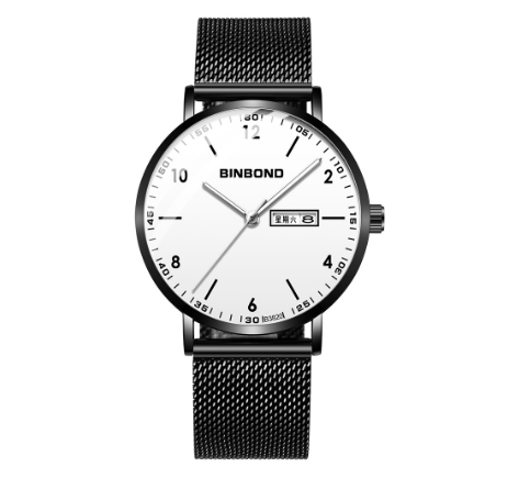 Binbond Original Luxury Watch Trendy Student Watch Men Quartz Fashion Waterproof Ultra-Thin Stainless Steel Wrist Watch M9