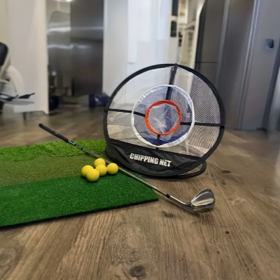 1pc Portable Golf Chipping Net, Collapsible Indoor 3-Layer Target Mesh Practice Net
