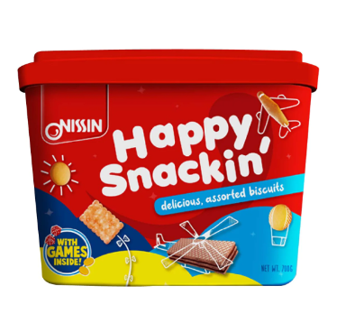 Nissin Happy Snackin Tub Assorted Biscuits 700g