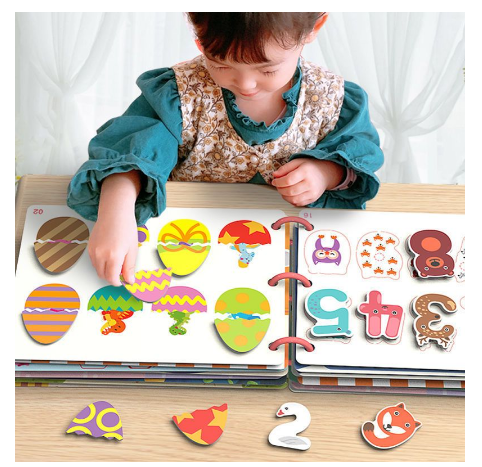 Busy Book for Kids Toddlers Educational Toys Baby Diy Quiet Book Montessori Toys Animals Numbers