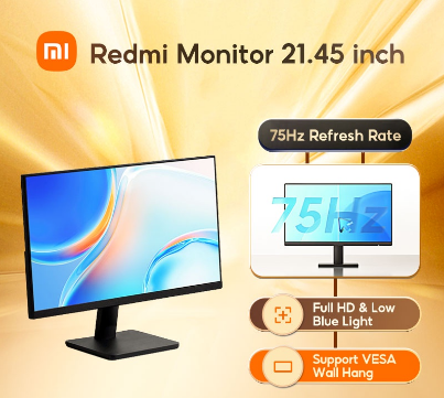 Xiaomi Redmi Monitor 21.45 inch 75Hz Refresh Rate 1080P FHD Low Blue Light VESA Wall Hanging VA