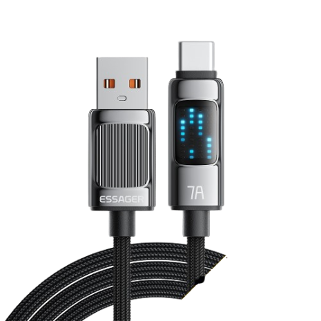 Essager 7A 100W Usb Type C Cable Fast Charg Cord For Huawei 88W Oppo Phone Charging 480Mbps