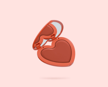 Chu Chu Beauty Heart Lip Balm in Coral Flush