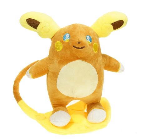 A30cm TOMY Pokemon Plush Stuffed Animal Toy Alolan Raichu Pichu Evolution Edition Soft Plush Doll fo
