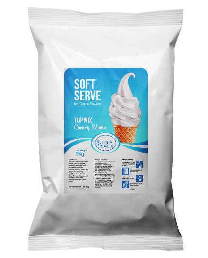 Top Creamery Topmix Soft Serve Creamy Vanilla Ice Cream 1kg