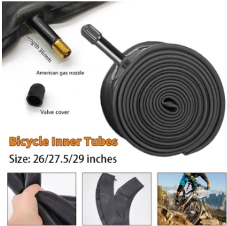 Bicycle Inner Tube Tire 26 inch/27.5 inch/29 inch Mountain Bike Inner Presta Schrader Rubber Butyl Valve Tube MTB Bike Interior Tire Tube Anti Puncture Tube