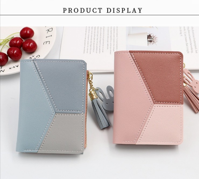 Cute Rabbit Tassel Zipper Korean Ladies Short Wallet