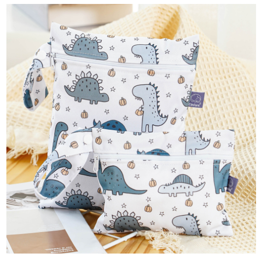 Reusable Waterproof Wet Bag Perfect For Cloth Diapers Breast Pump Parts Beach Pool Gym Stroller C4