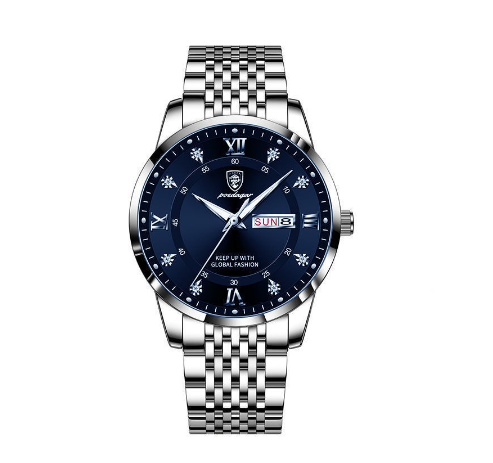 Binbond Original Luxury Fashion Business Waterproof Men's Watch Luminous Calendar Quartz Stainless Steel Men's Watch M07