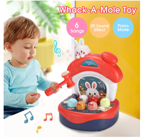 Whack-a-mole Toy Baby Playing Hamster Music Game Child Educational Toy Pounding Knocking Toys