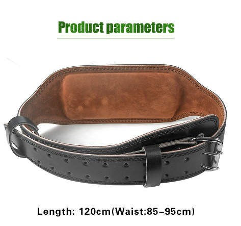 GEEBON Weightlifting Belt PU Leather Belt Fitness Waist Protector Gym Belt for Back Bodybuilding