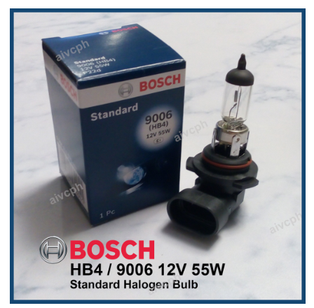 Bosch HB4 9006 Auto Bulb 55W 12V Halogen P22d Headlight 55 watts Fog Light Head Lamp 0986AL1533