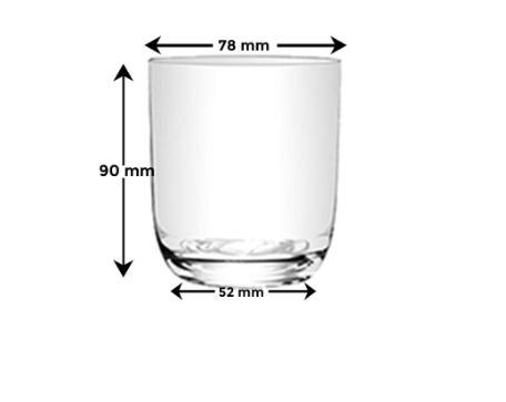 UNION GLASS Clear Glass Rock Glass Water, Juice, Soda, Liquor Glass 295ml | 10oz [Set of 6]