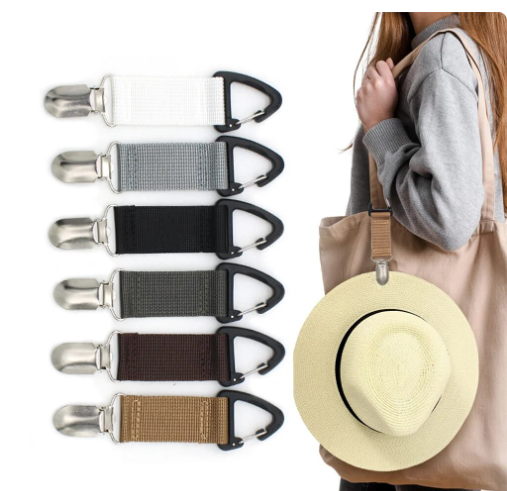 Hat Holder Universal Portable Hat Keeper Clip Canvas Lightweight Storage Accessories Travel Outdoor Practical Gadgets