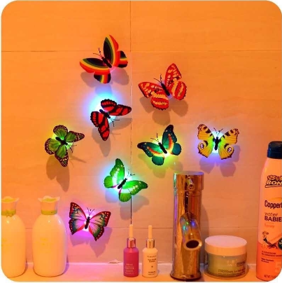 Glowing 3D Butterfly LED Butterfly Wall Stickers