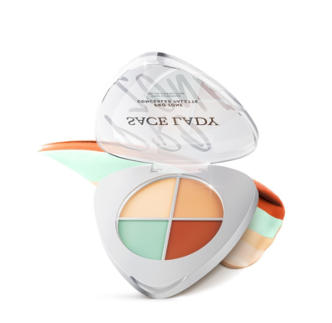 SACE LADY 4 Color Concealer Cream Full Coverage Waterproof Acne Dark Circles Brightening